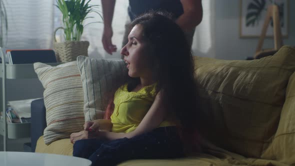 Man Yelling at Woman with a Disability alt