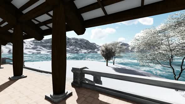 The sea is visible from the front of the house alt