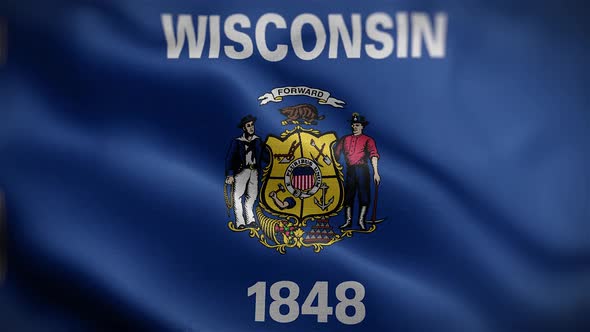 Wisconsin State Flag Front