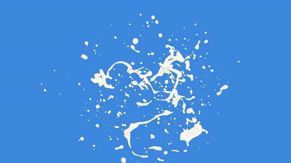 Milk Spread 3D Rendering  Motion Include Alpha alt