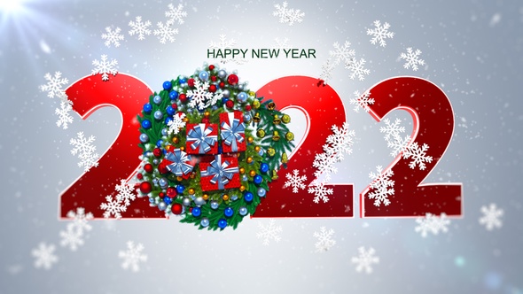 Happy New Year Greeting Card 2022 V9 alt