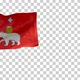 Perm City Flag (Russia) on Flagpole with Alpha Channel - 4K - VideoHive Item for Sale