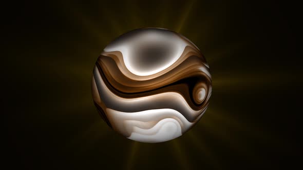 Abstract Marble Liquid Sphere Spinning Animation Background alt