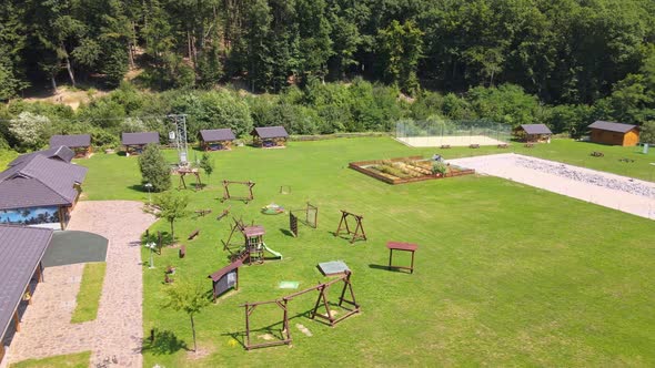 A view of the Lysa Hora Recreation Area in the village of Vysny Kazimir in Slovakia alt