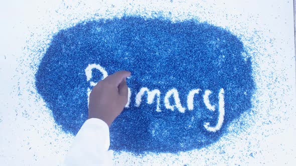 Blue Writing Primary