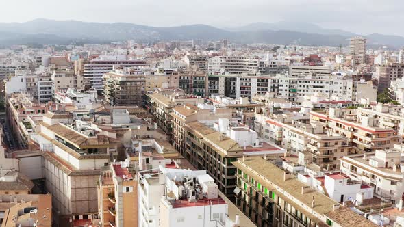 Architecture of the Old European City Dron  Video alt