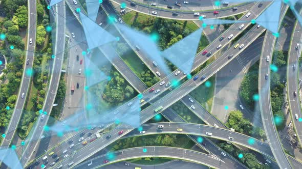 Smart traffic big Data concept alt