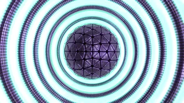 Abstract looped sphere animation