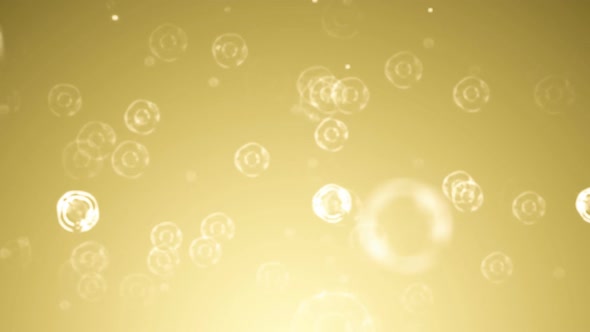 Gold Bubbles Background