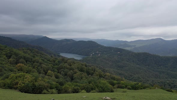 Goygol lake and forest area