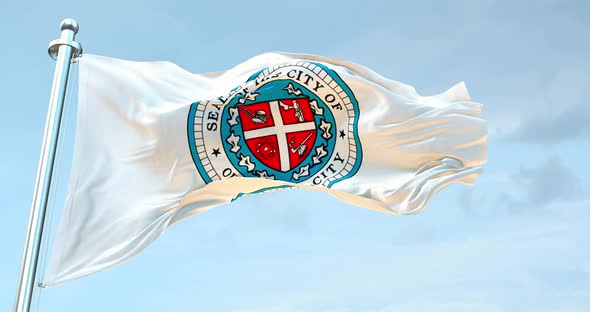 OKC Oklahoma city flag 4k alt