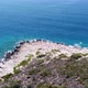 Aerial Blue Aegean Sea and Cliffs 4K - VideoHive Item for Sale
