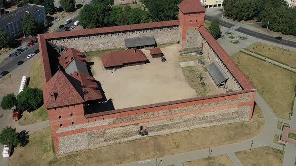 Bird'seye View of the Medieval Lida Castle in Lida