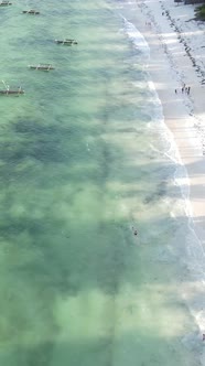 Beach on the Coast of Zanzibar Island Tanzania alt