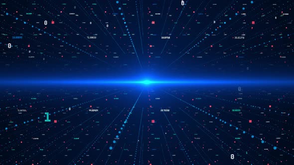 Futuristic screen with digital graphs, charts, computer data. alt