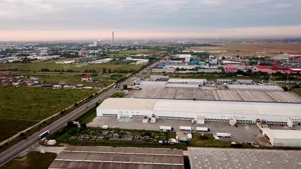 Industrial Park with Warehouse