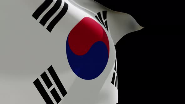 Kore Flag 4K Alpha Channel
