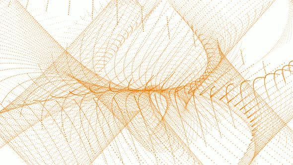 Brown Color Technology Particle Line Animated On White Background alt