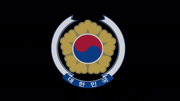 Coat Of Arms Of  South Korea With Alpha Channel  - 4K alt