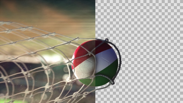 Soccer Ball Scoring Goal Night - Hungary