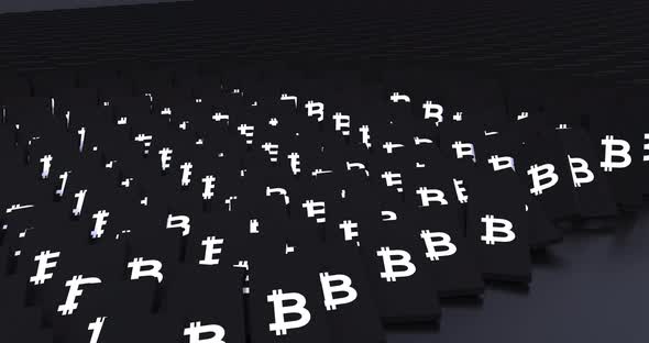 Bitcoins Domino Animation