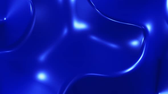 Movement with shimmering blue fabric texture with reflection and shine.