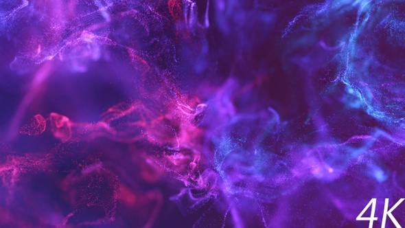 Purple Fluid Particles