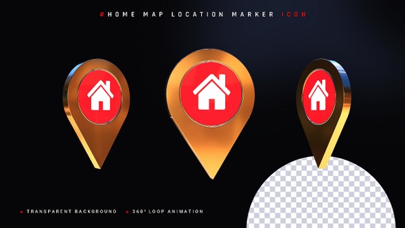 Home Map Location Marker Icon