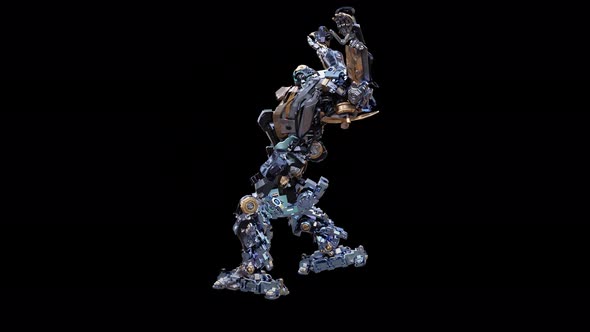 83 Robot Sword And Shield Slash 4K alt