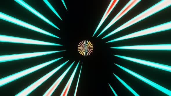 Multicolored Rays of an Abstract Pattern alt