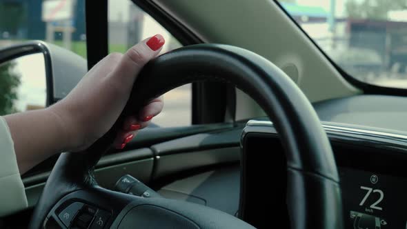 Female Hand Drive Car