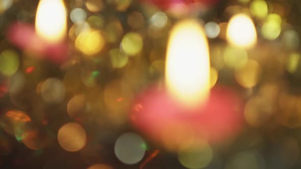 Festive Golden Bokeh Background alt