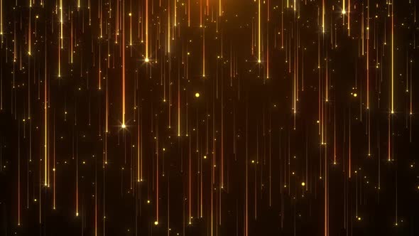 Shock Golden Particle Drop Background Cycle