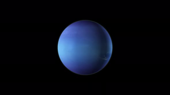 Planet of Neptune rotating background animation. Vd 1183