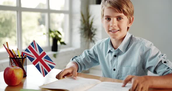 Portrait of Happy Pupil English