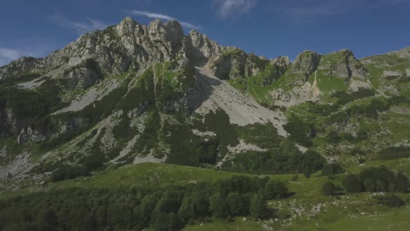 Aerial View on Bobotov Kuk Near the Durmitor Park, Montenegro