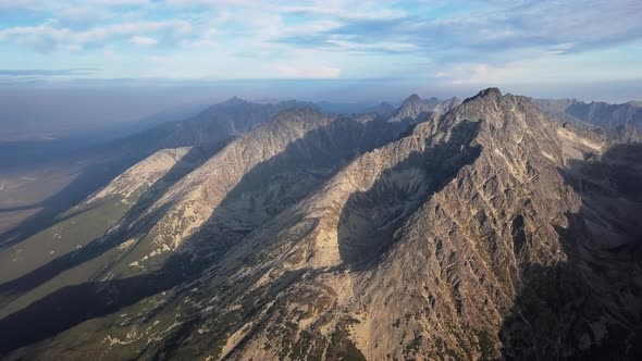 Panorama of High Tatras Mountains alt