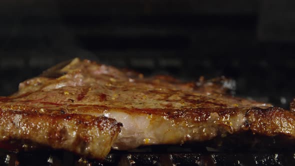 Juicy T-Bone Steak With Grill Marks 43