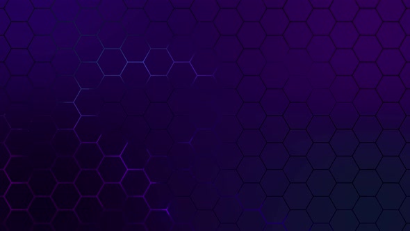 Hexagon Synthwave Cyberpunk Background, Motion Graphics | VideoHive