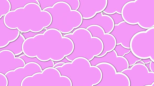 Abstract Clouds Cartoon