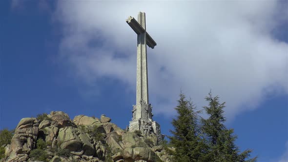 Tallest cross in the world at Valley of the Fallen, near Madrid, Spain.