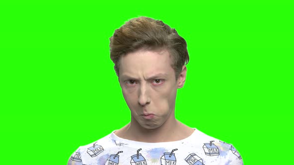 Young Teenage Boy Act the Ape alt