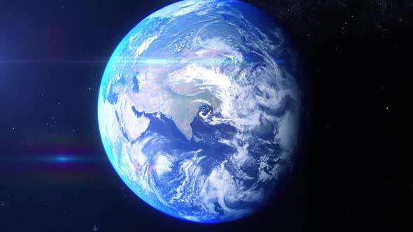 Realistic Earth Zoom Spain alt