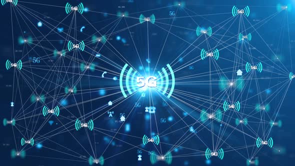 Background Of 5g Network Wi Fi Wireless Network Connection alt