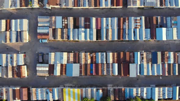 Roof of Garages, Top View. alt