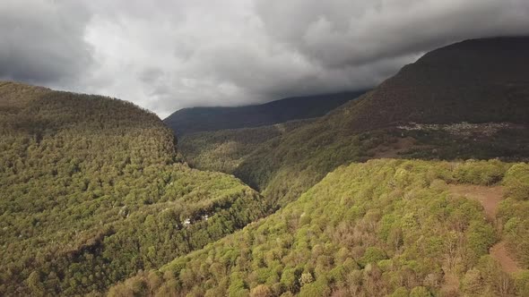 Beautiful Mountains of Georgia Before the Rain