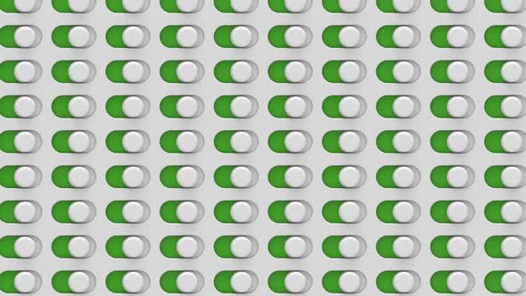 abstract dynamic background with a large number of active application settings buttons alt