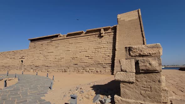 Kalabsha Temple on an island in Nubia next to Lake Nasser, Aswan, Egypt.