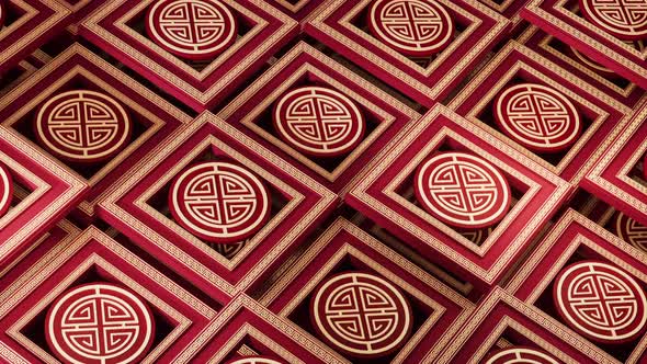 Patterns with Chinese style background