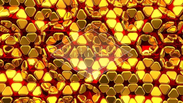 Gold And Red Plates alt